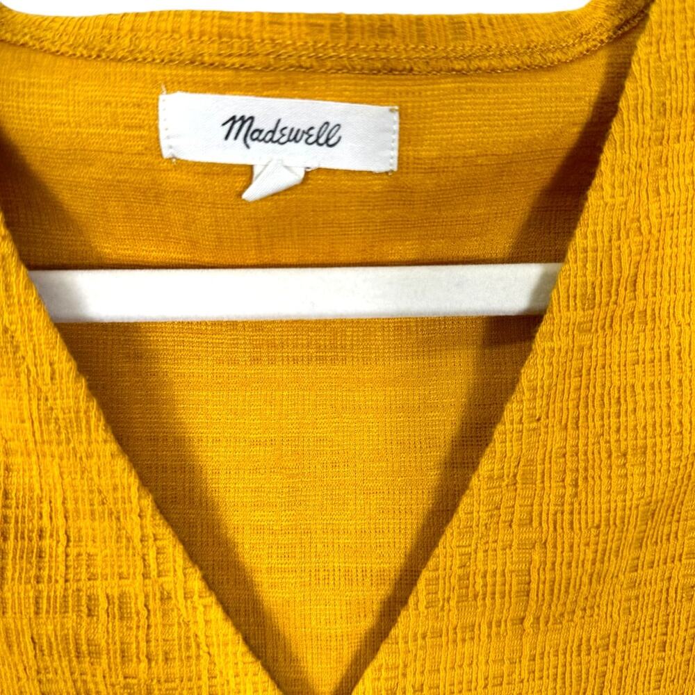 MADEWELL Golden Yellow Sleeveless Top Small - Picture 3 of 3